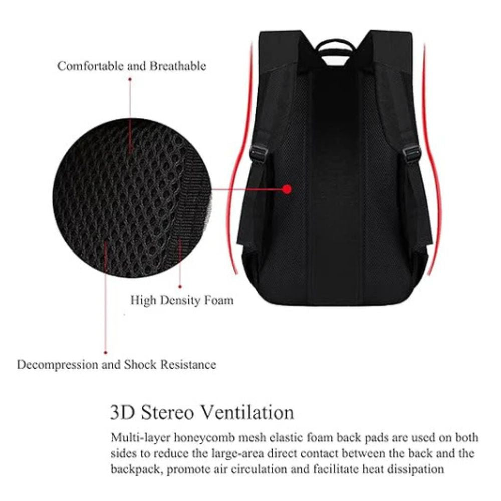 Business Travel Laptop, School, Computer Bag with USB Charging Port