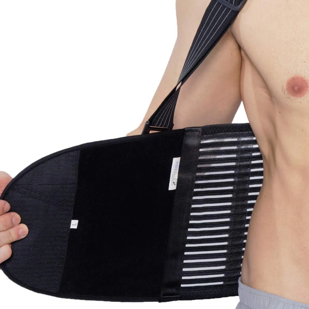 Back Brace with Suspenders for Men - Lower Back Pain, Exercise, Gym