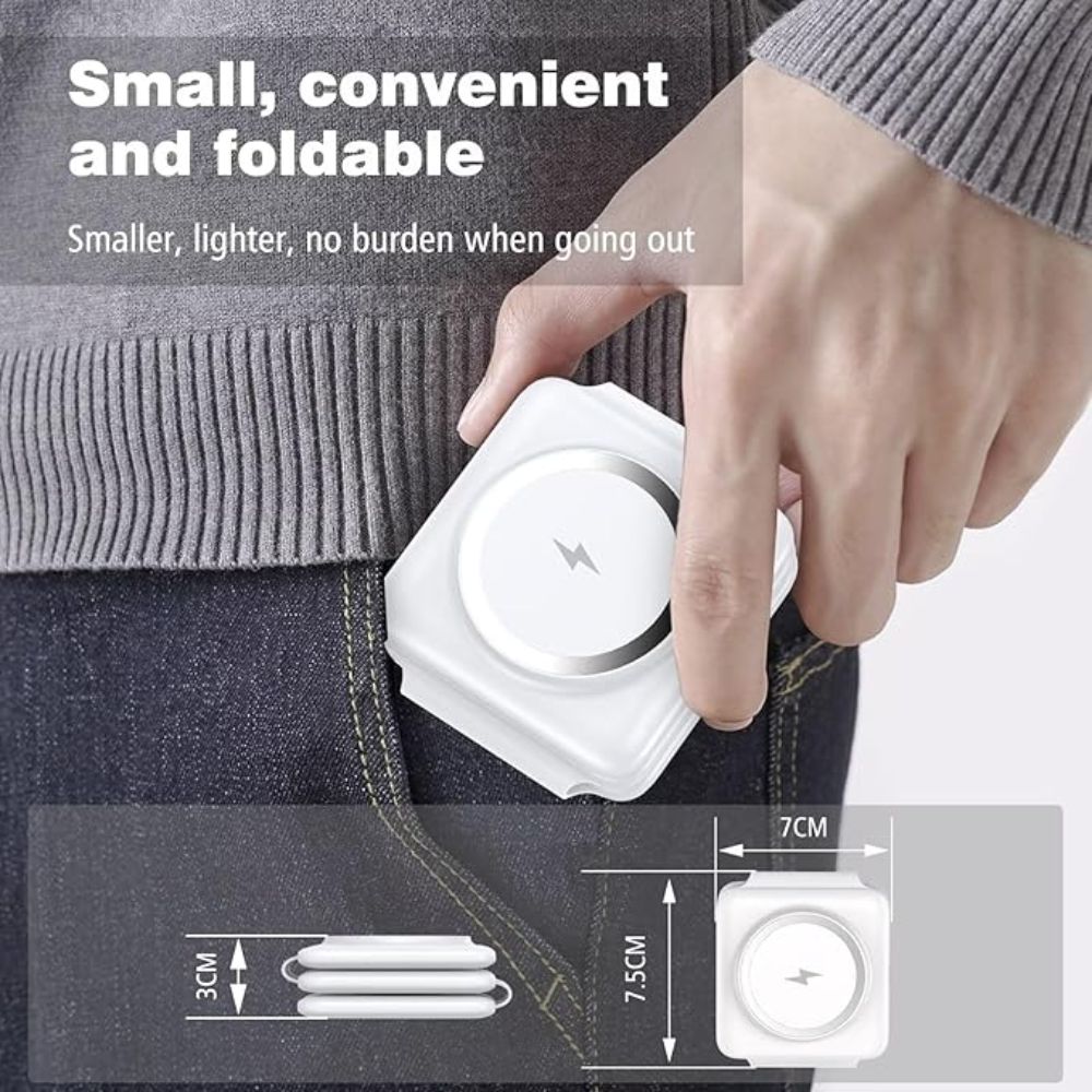Charging Station for Apple Multiple Devices - 3 in 1 Foldable Magnetic Wireless