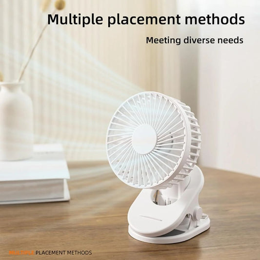 2 in 1 Handheld fan Clip on Stroller Fan, Portable Mini Fan Rechargeable
