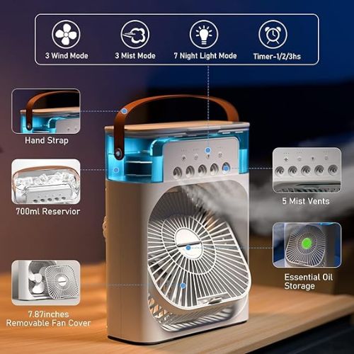 Portable Air Conditioner, Cooling Fan for car, Home, Office & Room
