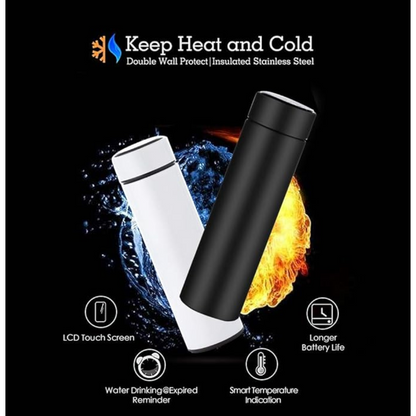 Vacuum Flask LED Temperature Display Water Bottle 500 ml