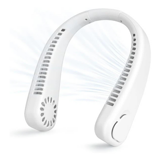 Neck Fans 360 °Cooling Bladeless Neck Fan , Rechargeable Battery Fan